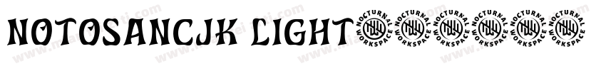 notosancjk light字体转换
